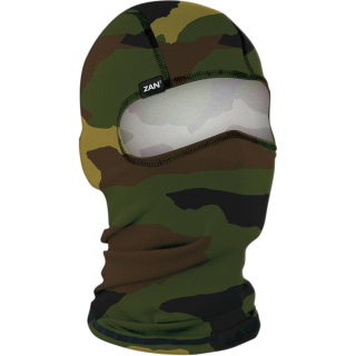 a Kukla ZANHEADGEAR BALACLAVA POLY WOOD CAMO WBP118