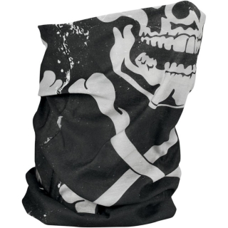 Šátek - tuba  ZANHEADGEAR MOTLEY TUBE™ SKULL XBONES FLEECE LINED ONE SIZE