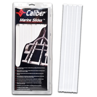 Ochranné panely CALIBER TRAILER BUNK SLIDE MARINE SLIDES BARVA BÍLÁ 37,5 cm L x 3,75 cm W 10 kusů v balení