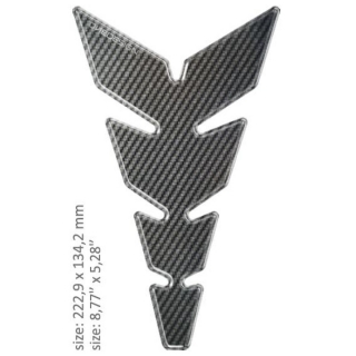 Samolepka - tank pad na nádrž motocyklu ONEDESIGN UNIVERSAL TANK PAD GLOSS GRAY - CARBON