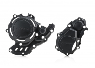 Sada kryt víčka spojky, zapalování a vodní pumpy ACERBIS pro HUSQVARNA FE 250/350 2017-2022 ČERNÁ