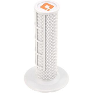Motokrosové rukojeti - gripy ODI MX V2 LOCK-ON HALF-WAFFLE PRO SOFT  bílé