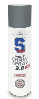 Mazivo na řetězy S100 WHITE CHAIN SPRAY 2.0 400 ML
