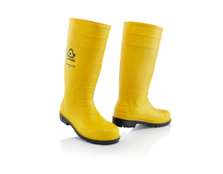 Gumáky - holínky s ocelovou špičkou ACERBIS 00SET BOOTS barva žlutá/pár velikost 40