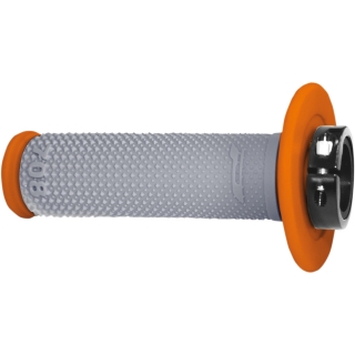 A Motokrosové gripy PROGRIP 708 LOCK-ON 2takt+4takt šedá/oranžová - pár