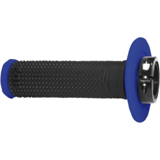 Motokrosové gripy PROGRIP 708 LOCK-ON 2takt+4takt černá/modrá - pár 