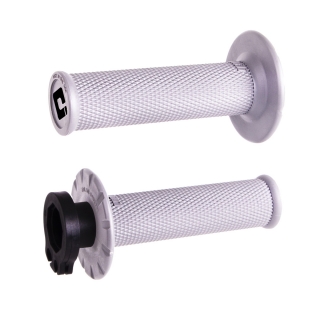 Motokrosové rukojeti - gripy ODI MX V2 LOCKON NOWAFFLE pro 2-takty/4-takty bílé