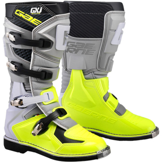 Dětské motokrosové boty Gaerne GX-J šedá/žlutá fluo 