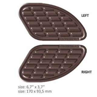 Samolepka - tank pad ONEDESIGN UNIVERSAL matná hnědá