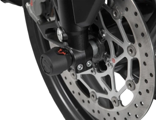 Padací protektory do osy předního kola motocyklu SW-MOTECH pro YAMAHA MT-09 2013-2016