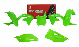 Sada plastů RACETECH KAWASAKI KXF 450 2019-2024 fluo zelená