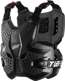 A Hrudní/zádový chránič LEATT 3.5 Chest Protector barva černá velikost L/XL pro jezdce o váze 70–90 kg