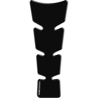 Samolepka - tank pad na nádrž motocyklu ONEDESIGN TANKPAD SOFT MATT ČERNÁ rozměr 76mm x 193mm  