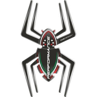 Samolepka - tank pad na nádrž motocyklu ONEDESIGN TANKPAD SPIDER/PAVOUK rozměr 125,3mm x 219,5 mm