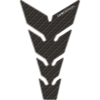Samolepka - tank pad na nádrž motocyklu ONEDESIGN TANKPAD CARBON LOOK rozměr 134mm x 223mm