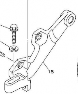 Držák zadního brzdového třmenu Yamaha XV 1600  4WM-25819-00-00
