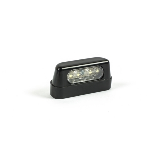 Led osvětlení SPZ motocyklu PARTS EUROPE LED LICENSE PLATE LIGHT / CLEAR LENS / ABS / BLACK