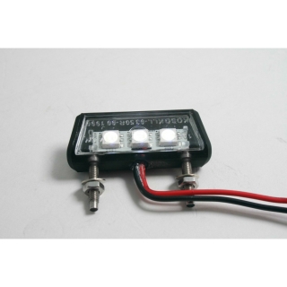 Led osvětlení SPZ motocyklu PARTS EUROPE LED LICENSE PLATE LIGHT / CLEAR LENS / BLACK
