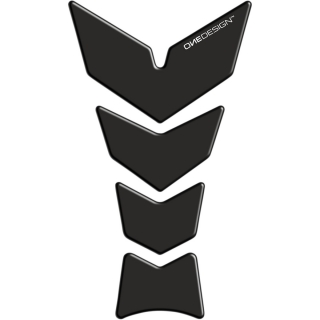 Samolepka - tank pad na nádrž motocyklu ONEDESIGN TANKPAD MOON SOFT TOUCH ČERNÁ