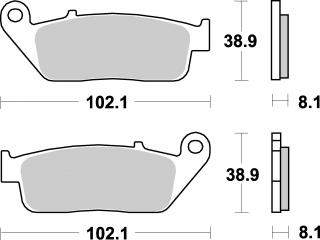 Brzdové destičky SUZUKI RF 600 93-97