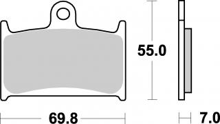 Brzdové destičky SUZUKI GSX-R 1100 89-92