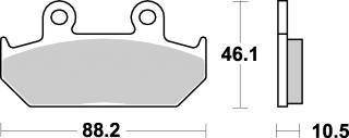 Brzdové destičky HONDA GLX 1500 SE 90-00